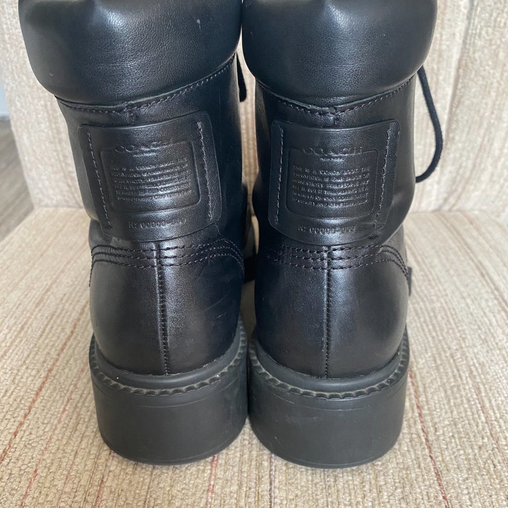 Coach Lorimer Leather Boot, Size 8.5, Black - Picture 4 of 6